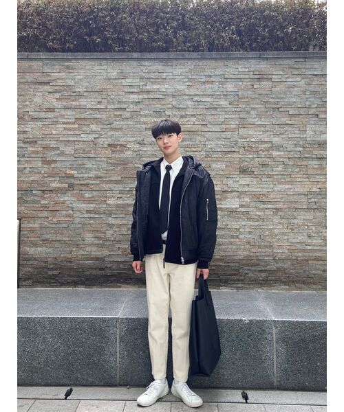 MUSINSA STANDARD（ムシンサスタンダード）の「特大のフリースハイネックジャケット[ブラック]（その他アウター・メンズ・その他・MEDIUM/LARGE/X-LARGE/XX-LARGE）」の3枚目の写真