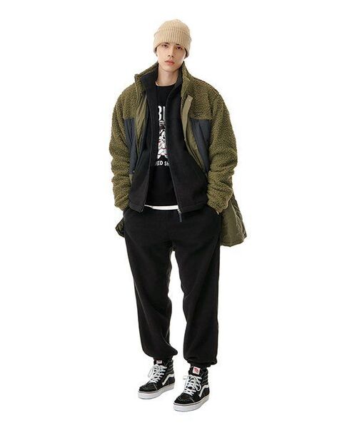 MUSINSA STANDARD（ムシンサスタンダード）の「特大のフリースハイネックジャケット[ブラック]（その他アウター・メンズ・その他・MEDIUM/LARGE/X-LARGE/XX-LARGE）」の2枚目の写真