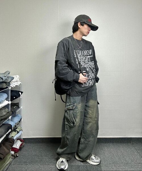 NOMANUAL（NOMANUAL）の「C.B STRING BAG - CHARCOAL（バックパック/リュック・レディース・その他・FREE）」の21枚目の写真