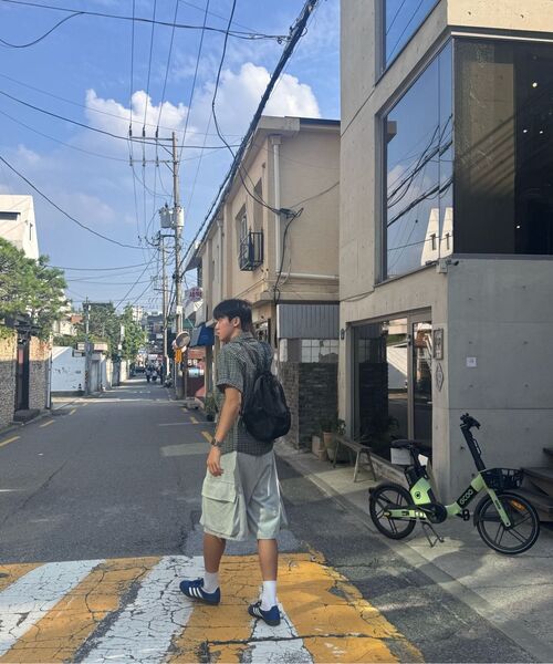 NOMANUAL（NOMANUAL）の「C.B STRING BAG - CHARCOAL（バックパック/リュック・レディース・その他・FREE）」の15枚目の写真
