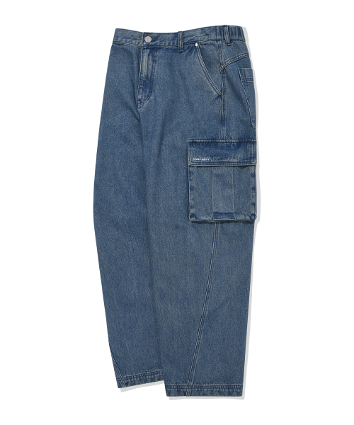 Wacky WiLLy(ワッキーウィリー)の「カーゴデニムパンツブルー(デニムパンツ・レディース・その他・LARGE/SMALL/MEDIUM)」の4枚目の写真