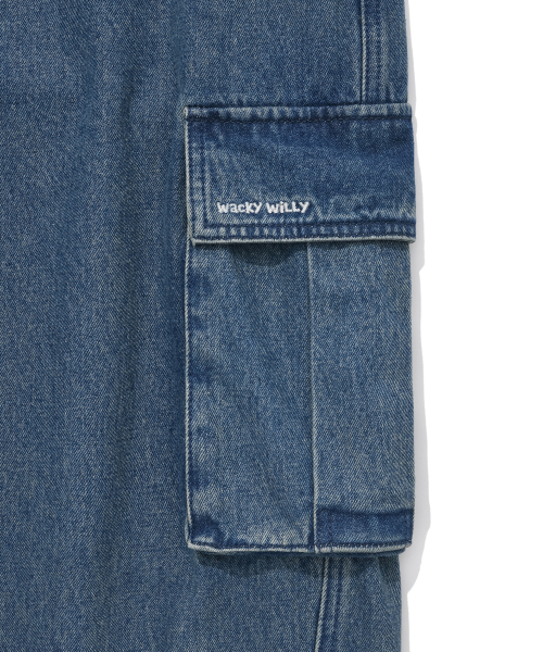 Wacky WiLLy(ワッキーウィリー)の「カーゴデニムパンツブルー(デニムパンツ・レディース・その他・LARGE/SMALL/MEDIUM)」の6枚目の写真