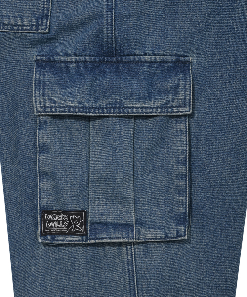 Wacky WiLLy(ワッキーウィリー)の「カーゴデニムパンツブルー(デニムパンツ・レディース・その他・LARGE/SMALL/MEDIUM)」の7枚目の写真
