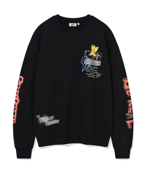 Wacky WiLLy(ワッキーウィリー)の「グラフィティマンツーマン ブラック(スウェット・レディース・その他・MEDIUM/LARGE/X-LARGE/SMALL)」の1枚目の写真