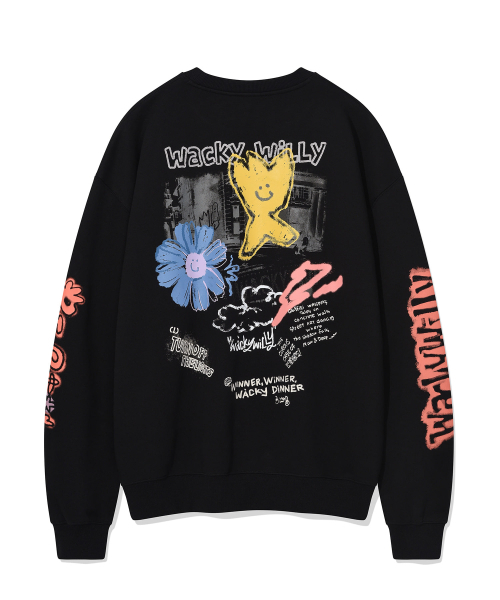 Wacky WiLLy(ワッキーウィリー)の「グラフィティマンツーマン ブラック(スウェット・レディース・その他・MEDIUM/LARGE/X-LARGE/SMALL)」の3枚目の写真