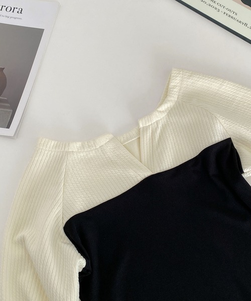 MAISON DE THERESE(メゾン ド テレーズ)の「コントラストカラー ニットトップス(ニット/セーター・レディース・A/B・S/M/L)」の7枚目の写真
