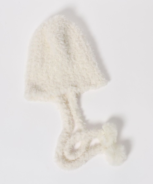 GLOBAL WORK（グローバルワーク）の「ポンポンニットワッチ/606708（ニットキャップ/ビーニー・キッズ・オフホワイト/グレー系その他3・FREE）」の9枚目の写真