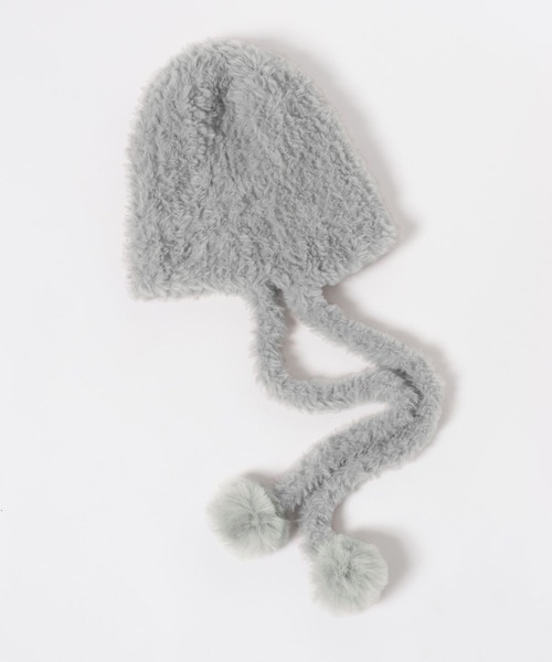 GLOBAL WORK（グローバルワーク）の「ポンポンニットワッチ/606708（ニットキャップ/ビーニー・キッズ・オフホワイト/グレー系その他3・FREE）」の11枚目の写真
