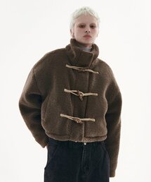 PLACE STUDIO（プレイススタジオ）の「Overfit High Neck Duffel Fleece Quilted Jacket Jumper [Brown]（その他アウター）」