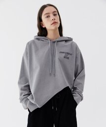 TRIP LE SENS（トリップ ル センス）の「ユニセックスカットアウトスクエアエンボフード_グレー（パーカー）」