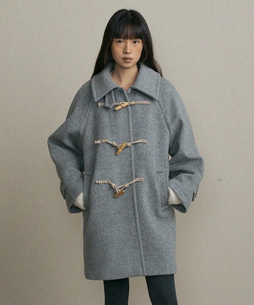 LINGSEOUL(リングソウル)の「duffle half coat-gray(チェスターコート・レディース・その他・FREE)」の2枚目の写真