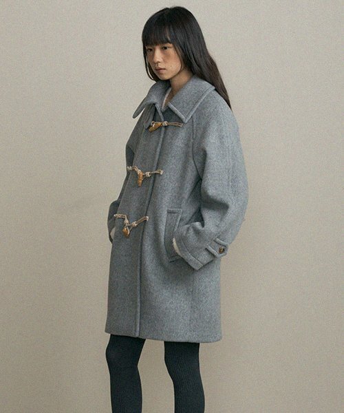 LINGSEOUL(リングソウル)の「duffle half coat-gray(チェスターコート・レディース・その他・FREE)」の3枚目の写真