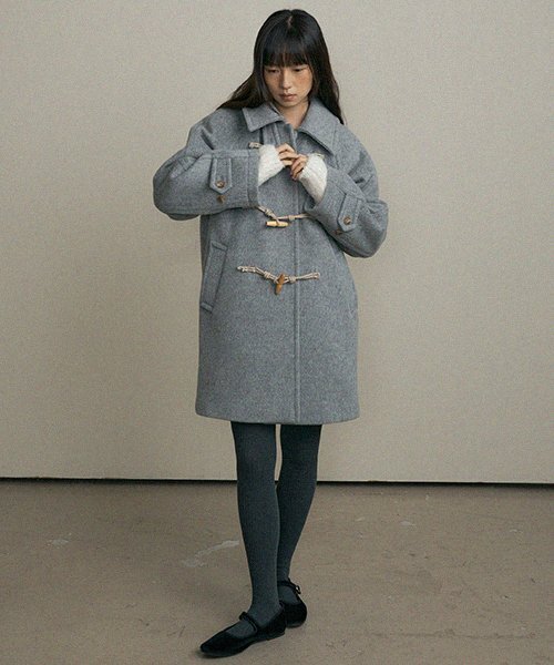 LINGSEOUL(リングソウル)の「duffle half coat-gray(チェスターコート・レディース・その他・FREE)」の4枚目の写真