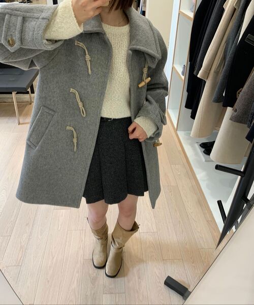 LINGSEOUL(リングソウル)の「duffle half coat-gray(チェスターコート・レディース・その他・FREE)」の5枚目の写真