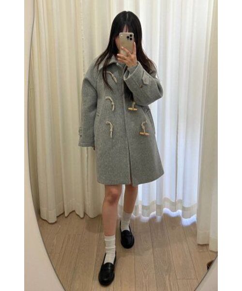 LINGSEOUL(リングソウル)の「duffle half coat-gray(チェスターコート・レディース・その他・FREE)」の6枚目の写真