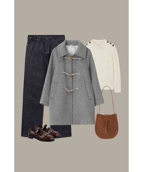 LINGSEOUL(リングソウル)の「duffle half coat-gray(チェスターコート・レディース・その他・FREE)」の8枚目の写真