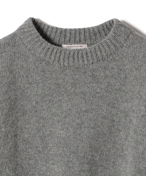 ISLAND TIDES（アイランドタイド）の「【SHIPS別注】ISLAND TIEDS:〈手洗い可能〉クルーネック ニット（ニット/セーター・レディース・レッド/オフホワイト/グレー/オリーブ・ONE SIZE）」の7枚目の写真