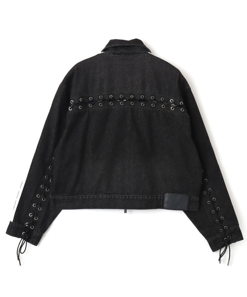 adidas(アディダス)の「adidas DENIM LACING FB JACKET / アディダス デニム レーシング ファイヤーバード ジャケット(その他アウター・レディース・ブラック・L/M/S)」の11枚目の写真