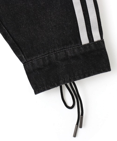 adidas(アディダス)の「adidas DENIM LACING FB JACKET / アディダス デニム レーシング ファイヤーバード ジャケット(その他アウター・レディース・ブラック・L/M/S)」の8枚目の写真