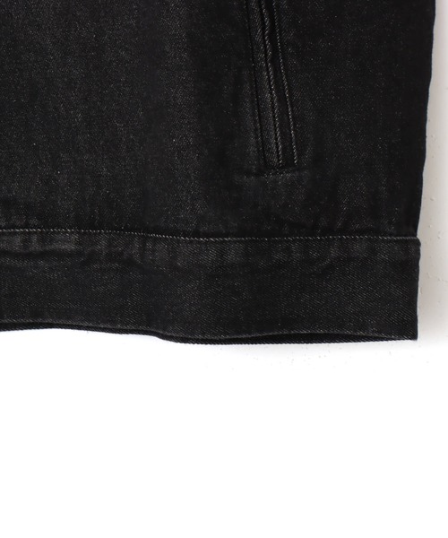 adidas(アディダス)の「adidas DENIM LACING FB JACKET / アディダス デニム レーシング ファイヤーバード ジャケット(その他アウター・レディース・ブラック・L/M/S)」の6枚目の写真