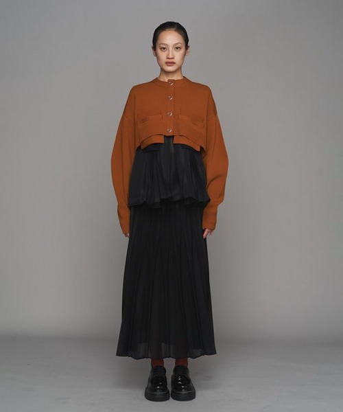 UN3D./アンスリード】SHEER ORIGAMI PLEATS SK/シアーオリガミプリーツ