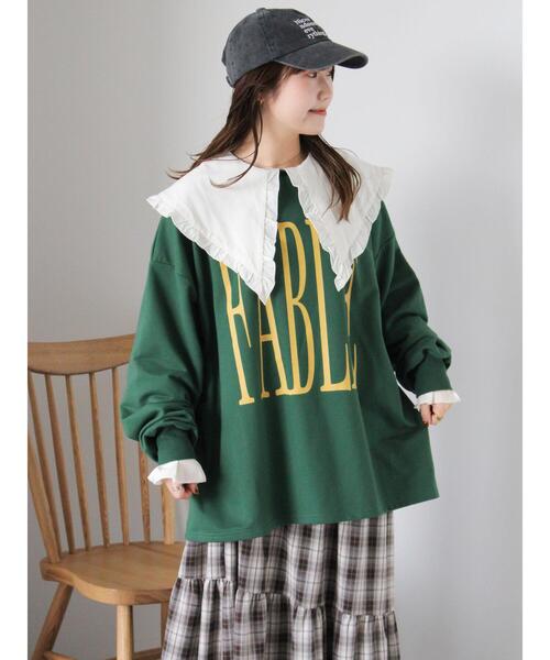 ehka sopo（エヘカソポ）の「ビックカラーブラウス（シャツ/ブラウス・レディース・ブラック/オフホワイト/キナリ・F）」の20枚目の写真