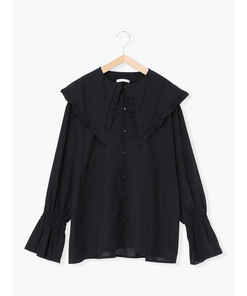 ehka sopo（エヘカソポ）の「ビックカラーブラウス（シャツ/ブラウス・レディース・ブラック/オフホワイト/キナリ・F）」の22枚目の写真