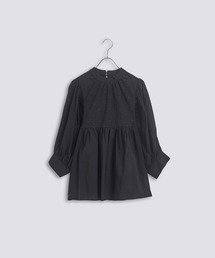 「KELEN / ケレン」 ラメ糸ドット刺繍ギャザーブラウス