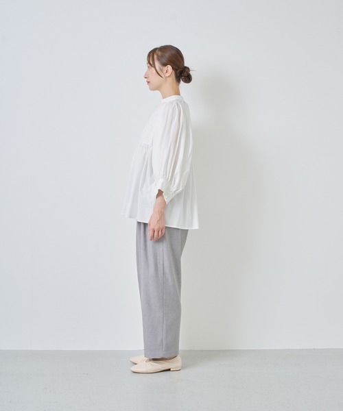 Kelen(ケレン)の「「KELEN / ケレン」 ラメ糸ドット刺繍ギャザーブラウス(シャツ/ブラウス・レディース・オフホワイト/ブラック/グレイッシュベージュ・S/M)」の19枚目の写真