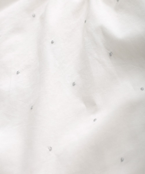 Kelen(ケレン)の「「KELEN / ケレン」 ラメ糸ドット刺繍ギャザーブラウス(シャツ/ブラウス・レディース・オフホワイト/ブラック/グレイッシュベージュ・S/M)」の22枚目の写真