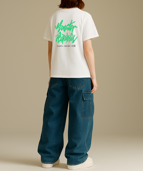 MONSTER REPUBLIC(モンスターリパブリック)の「アセンティックロゴライトグリーンTシャツホワイト_8121(Tシャツ/カットソー・レディース・その他・LARGE/X-LARGE/SMALL/MEDIUM)」の6枚目の写真
