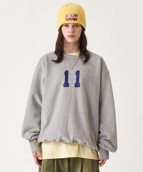 GOLDEN SNSHINE(ゴールデン サンシャイン)の「Eleven numbering sweatshirts_Melange(スウェット・メンズ・その他・MEDIUM/LARGE)」の2枚目の写真