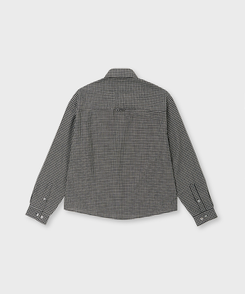JUAN HOMME(ジュアンオム)の「クロップフィットチェックシャツ(ブラック)(シャツ/ブラウス・メンズ・その他・MEDIUM/LARGE)」の4枚目の写真
