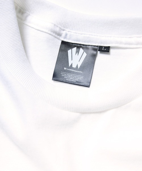 [W] by VIRGOwearworks（ダブリューバイヴァルゴウェアーワークス）の「FRONT LINE（Tシャツ/カットソー・メンズ・ホワイト/ブラック・MEDIUM/LARGE/X-LARGE/XX-LARGE）」の6枚目の写真