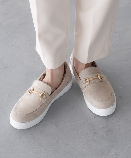 Elura（エルーラ）の「インソールファービットローファー/612749（ローファー・レディース・ブラック/ベージュ系その他・LARGE/MEDIUM/SMALL）」の2枚目の写真