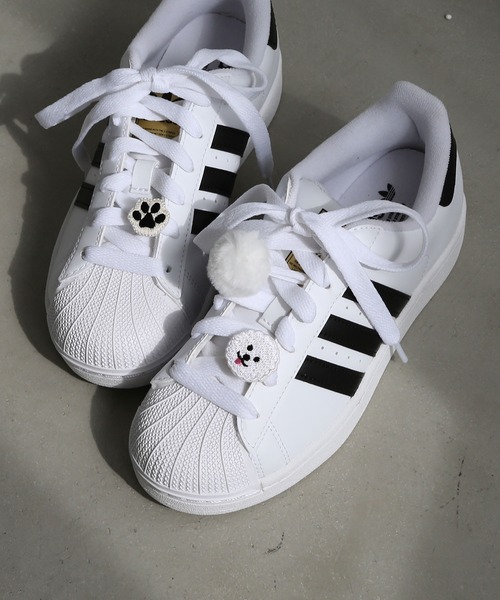 colleca la（コレカラ）の「わんこ＆ファーのシューズクリップセット（シューズ小物/雑貨・レディース・ホワイト/ベージュ・FREE）」の3枚目の写真