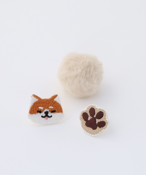 colleca la（コレカラ）の「わんこ＆ファーのシューズクリップセット（シューズ小物/雑貨・レディース・ホワイト/ベージュ・FREE）」の8枚目の写真