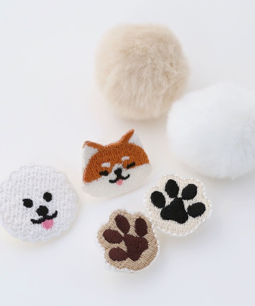 colleca la（コレカラ）の「わんこ＆ファーのシューズクリップセット（シューズ小物/雑貨・レディース・ホワイト/ベージュ・FREE）」の9枚目の写真