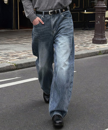 ANOLORCODE（アノローコード）の「オブ コーデュロイ デニムパンツ（ミディアムブルー）（デニムパンツ）」