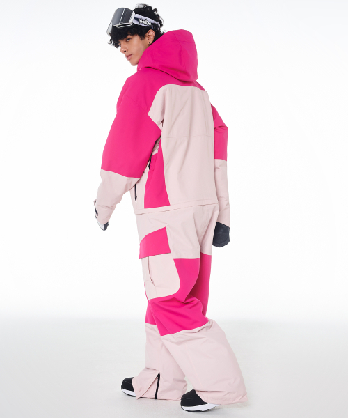 DOLL OUTERWEAR(ドラ アウターウェア)の「2425 リブレ ボードウェア ジャンプスーツ ローズピンク 男女共用(つなぎ/オールインワン・レディース・その他・X-LARGE/X-SMALL/SMALL/MEDIUM/LARGE)」の4枚目の写真
