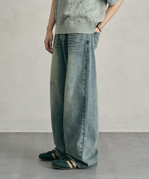 DECET（デケト）の「Tin Washed Wide Jeans DCPT059RustGreen（デニムパンツ）」