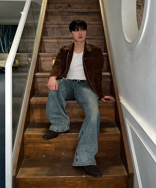 DECET（デケト）の「Tin Washed Wide Jeans DCPT059RustGreen（デニムパンツ・レディース・その他・26/34/28/32）」の10枚目の写真