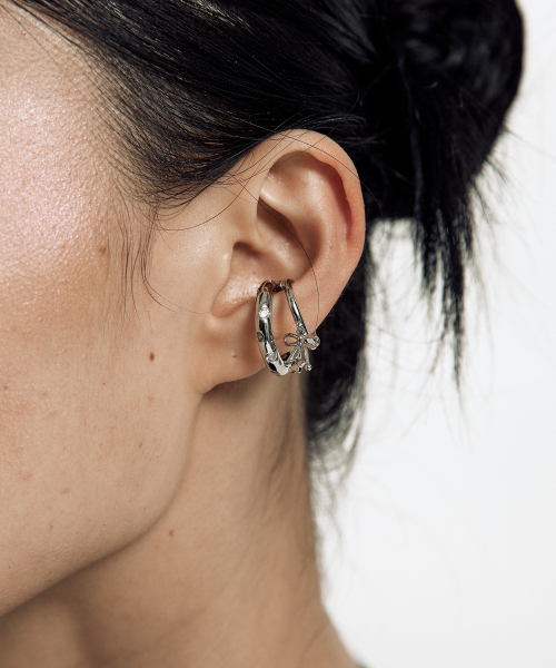 KASHIKO（カシコ）の「Cubic Drop Ribbon Ear Cuff（ピアス（両耳用）・レディース・その他・LEFT/R）」の3枚目の写真