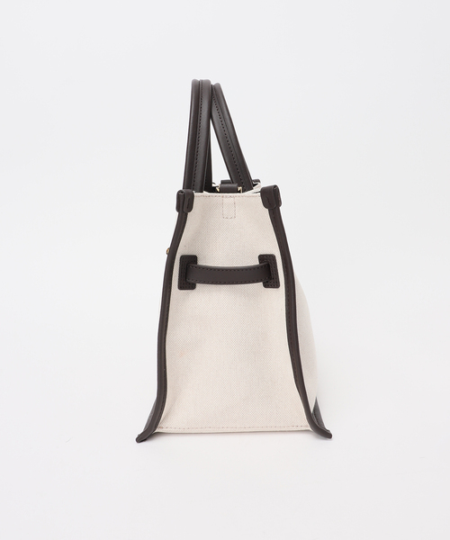 Spick & Span（スピックアンドスパン）の「VIOLAd’ORO / ヴィオラドーロ 別注キャンバス*レザートートバッグM*（トートバッグ・レディース・アイボリー・FREE）」の19枚目の写真