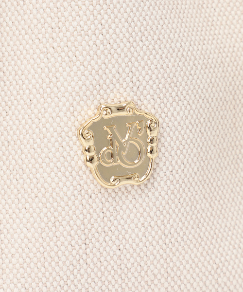 Spick & Span（スピックアンドスパン）の「VIOLAd’ORO / ヴィオラドーロ 別注キャンバス*レザートートバッグM*（トートバッグ・レディース・アイボリー・FREE）」の9枚目の写真