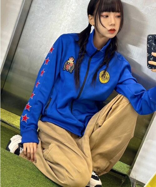 FROM ARLES(フロムアルル)の「90Sヴィンテージジャージジャケット / BLUE(ナイロンジャケット・メンズ・ブルー・MEDIUM/LARGE)」の9枚目の写真
