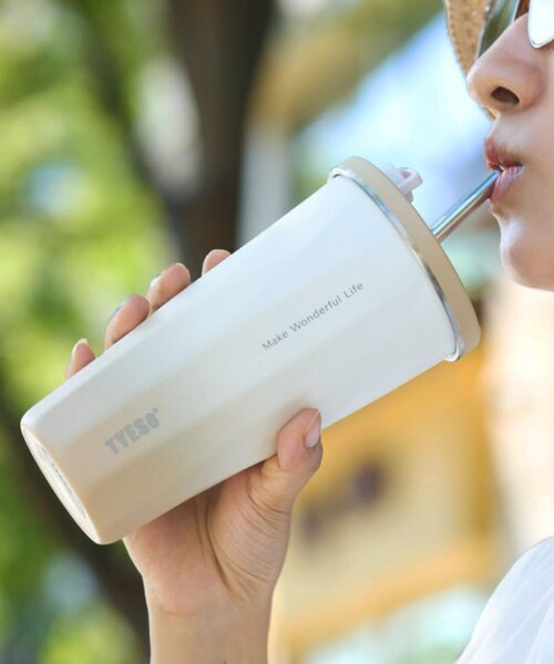 BIRTHDAY BAR(バースデイバー)の「【TYESO タイソ】ストロータンブラー 470ml(水筒・レディース・モカ/ベージュ/グレー・0)」の2枚目の写真