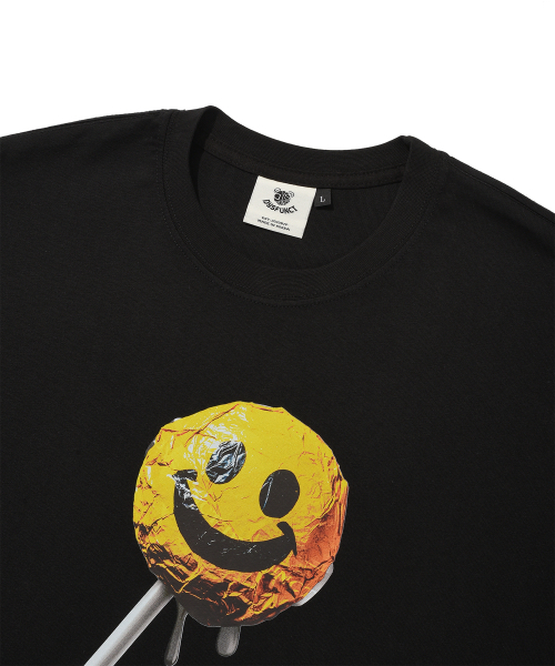 DYSFUNCT(ディスファンクト)の「CRUMPLED SMILE CANDY T-SHIRT(BLACK)(Tシャツ/カットソー・メンズ・その他・MEDIUM/LARGE/SMALL)」の4枚目の写真
