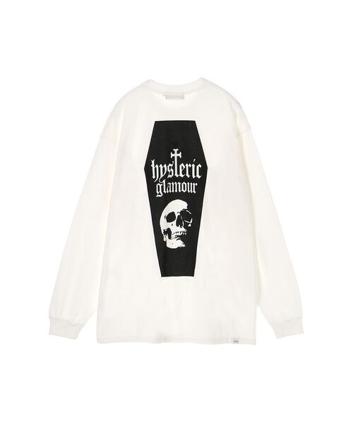 HYSTERIC GLAMOUR（ヒステリックグラマー）の「SKULL COFFIN Tシャツ（Tシャツ/カットソー・メンズ・ブラック/ブラウン/ホワイト・X-LARGE/LARGE/MEDIUM/SMALL）」の4枚目の写真