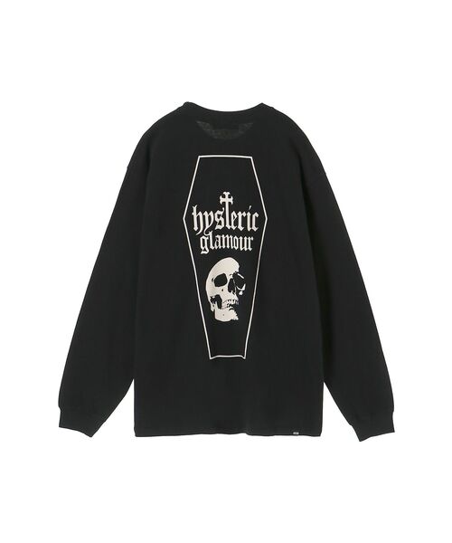 HYSTERIC GLAMOUR（ヒステリックグラマー）の「SKULL COFFIN Tシャツ（Tシャツ/カットソー・メンズ・ブラック/ブラウン/ホワイト・X-LARGE/LARGE/MEDIUM/SMALL）」の6枚目の写真